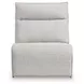 Modmax II Stone Performance Fabric 7 Piece Modular RAF Power Reclining Sectional with USB Charging and Audio Consoles