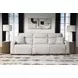 Modmax II Stone Performance Fabric Modular Power Reclining Sectional
