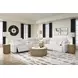 Modmax II Stone Performance Fabric 6 Piece Modular Power Reclining Sectional with Console and USB Charging