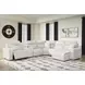 Modmax II Stone Performance Fabric 6 Piece Modular Power Reclining Sectional with USB Charging and Console