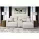 Modmax II Stone Performance Fabric 3 Piece Modular Power Reclining Sectional with Chaise and USB Charging