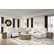 Modmax II Stone Performance Fabric 7 Piece Modular RAF Power Reclining Sectional with USB Charging and Audio Consoles