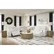 Modmax II Stone Performance Fabric 6 Piece Modular RAF Power Reclining Sectional with USB Charging and Audio Console