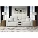 Modmax II Stone Performance Fabric 3 Piece Modular Power Reclining Sectional with USB Charging