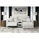 Modmax II Stone Performance Fabric 3 Piece Modular Power Reclining Sectional with USB Charging and Audio Console