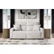 Modmax II Stone Performance Fabric 2 Piece Modular Power Reclining Sectional Loveseat with USB Charging