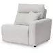 Modmax II Stone Performance Fabric 2 Piece Modular Power Reclining Sectional Loveseat with USB Charging