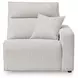 Modmax II Stone Performance Fabric 2 Piece Modular Power Reclining Sectional Loveseat with USB Charging