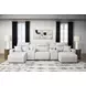 Modmax II Stone Performance Fabric 5 Piece Modular Power Reclining Sectional with USB Charging and Consoles