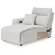 Modmax II Stone Performance Fabric 3 Piece Modular Power Reclining Sectional with Chaise and USB Charging
