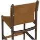 Argus Nubuck Caramel Leather Upholstered Counter Height Stool