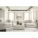 Stonecroft Manor Snowstone 4 Piece Modular Sectional Chaise with Pillows