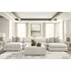 Stonecroft Manor Snowstone 4 Piece Modular Sectional Chaise with Pillows