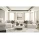 Stonecroft Manor Snowstone 4 Piece Modular Sectional Chaise with Pillows