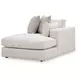 Stonecroft Manor Snowstone 6 Piece Modular Sectional with RAF Chaise and Pillows