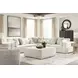 Stonecroft Manor Snowstone 5 Piece Modular Sectional with Pillows