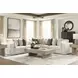 Stonecroft Manor Snowstone 5 Piece Modular Sectional with Pillows