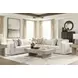 Stonecroft Manor Snowstone 5 Piece Modular Sectional with Pillows