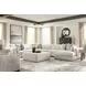 Stonecroft Manor Snowstone 6 Piece Modular Sectional with RAF Chaise and Pillows