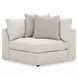 Stonecroft Manor Snowstone 6 Piece Modular Sectional with RAF Chaise and Pillows