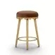 Oodle Bronze Performance Vegan Mohair Upholstered Counter Height Stool