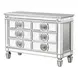 Varian Antique Platinum 6 Drawer Server