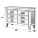 Varian Antique Platinum 6 Drawer Server