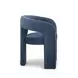 Malone Denim Blue Performance Fabric Upholstered Dining Chair