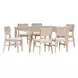 West End Ivory and Natural Maple Upholstered Side Chair Set of 2