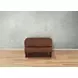 Lachlan Pecan Leather Upholstered Rectangular Ottoman