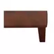 Lachlan Pecan Leather Upholstered Rectangular Ottoman