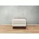 Lachlan Vanilla Leather Upholstered Rectangular Ottoman