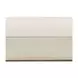 Lachlan Vanilla Leather Upholstered Rectangular Ottoman