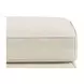 Lachlan Vanilla Leather Upholstered Rectangular Ottoman