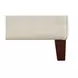 Lachlan Vanilla Leather Upholstered Rectangular Ottoman