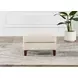 Lachlan Vanilla Leather Upholstered Rectangular Ottoman