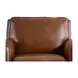 Lachlan Pecan Leather Upholstered Accent Chair