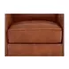 Lachlan Nutmeg Leather Upholstered Accent Chair