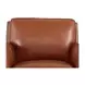 Lachlan Nutmeg Leather Upholstered Accent Chair