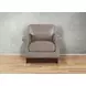 Lachlan Stone Leather Upholstered Accent Chair