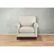 Lachlan Vanilla Leather Upholstered Accent Chair