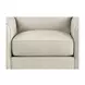 Lachlan Vanilla Leather Upholstered Accent Chair