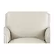 Lachlan Vanilla Leather Upholstered Accent Chair