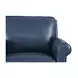 Lachlan Navy Leather Upholstered Accent Chair