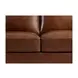 Lachlan Pecan Leather 60" Loveseat