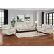 Lachlan Vanilla Leather 60" Loveseat