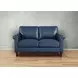 Lachlan Navy Leather 60" Loveseat