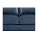Lachlan Navy Leather 60" Loveseat