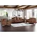Lachlan Pecan Leather 84" Sofa