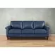 Lachlan Navy Leather Living Room Set